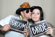 Corinne and Eddie Sandstone Point Hotel Wedding Photo Booth